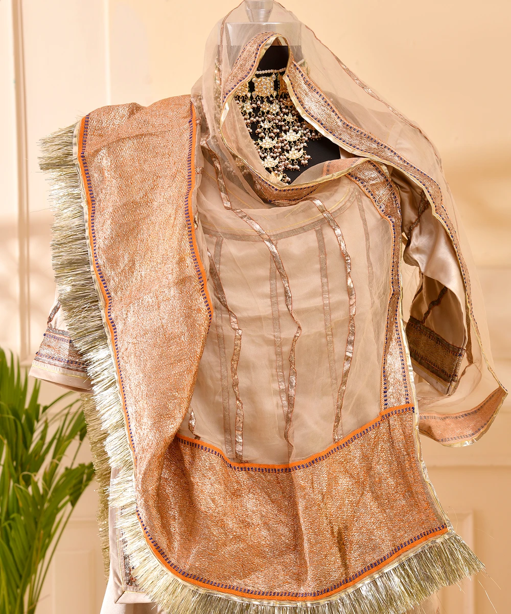 Copper Laffa and Dhore Work Cream - Image 2