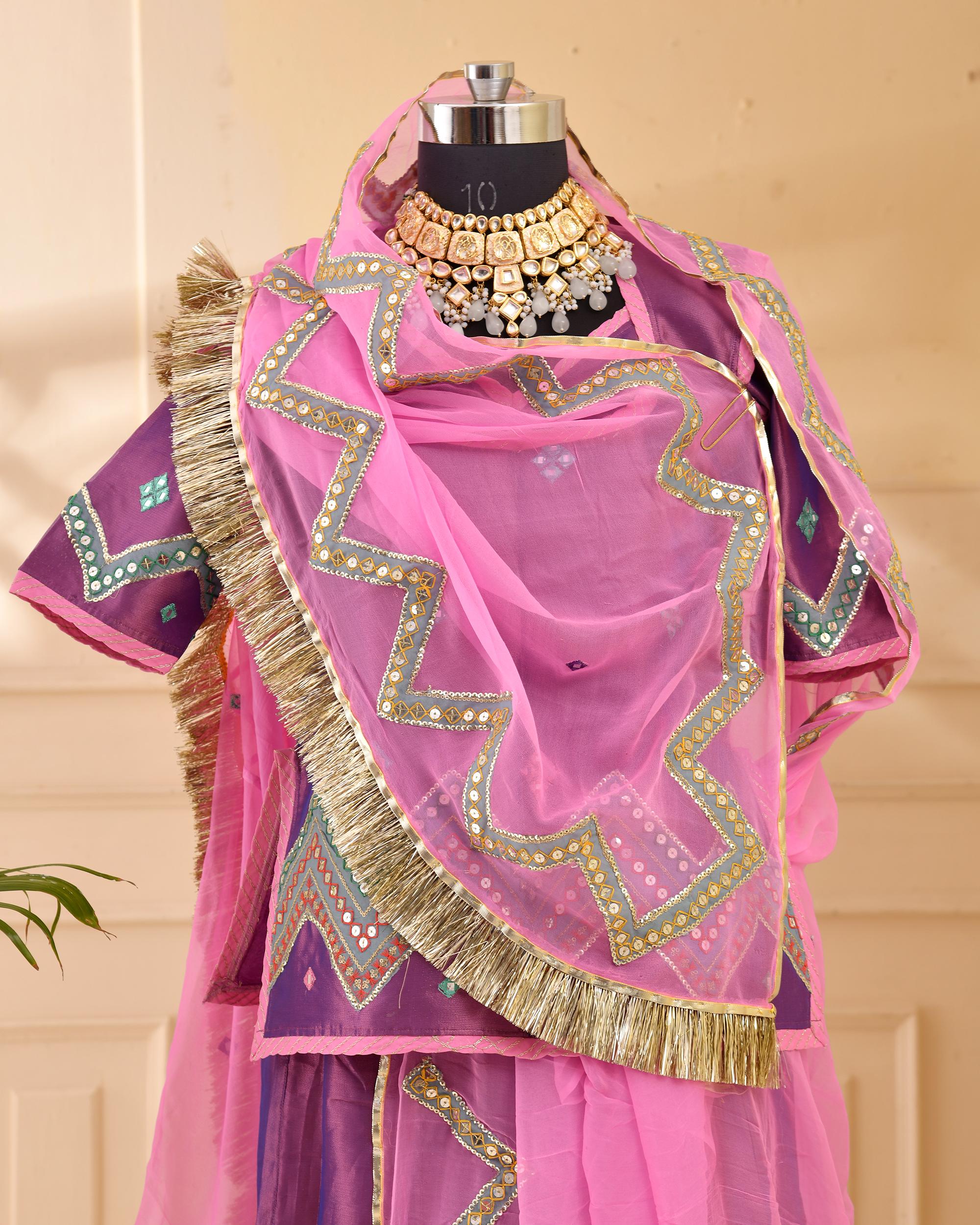 Tissue patch work poshak - Image 3