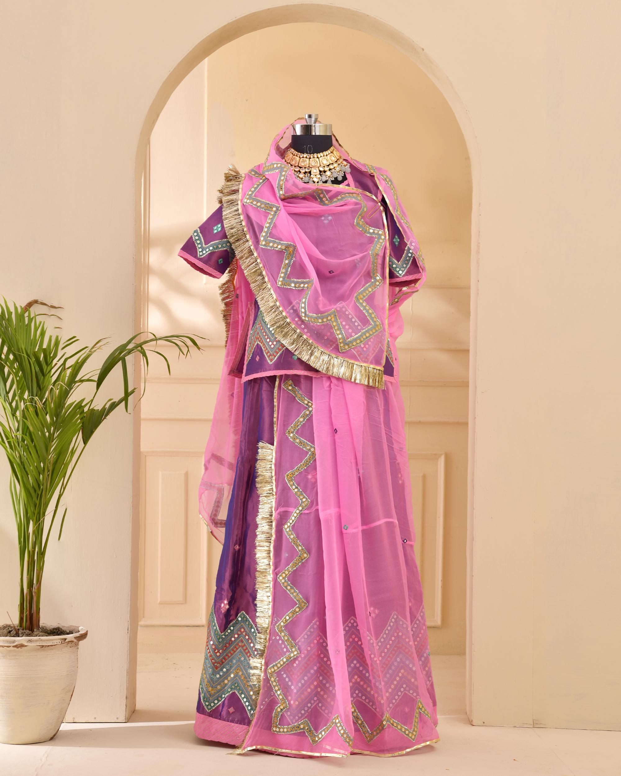 Tissue patch work poshak