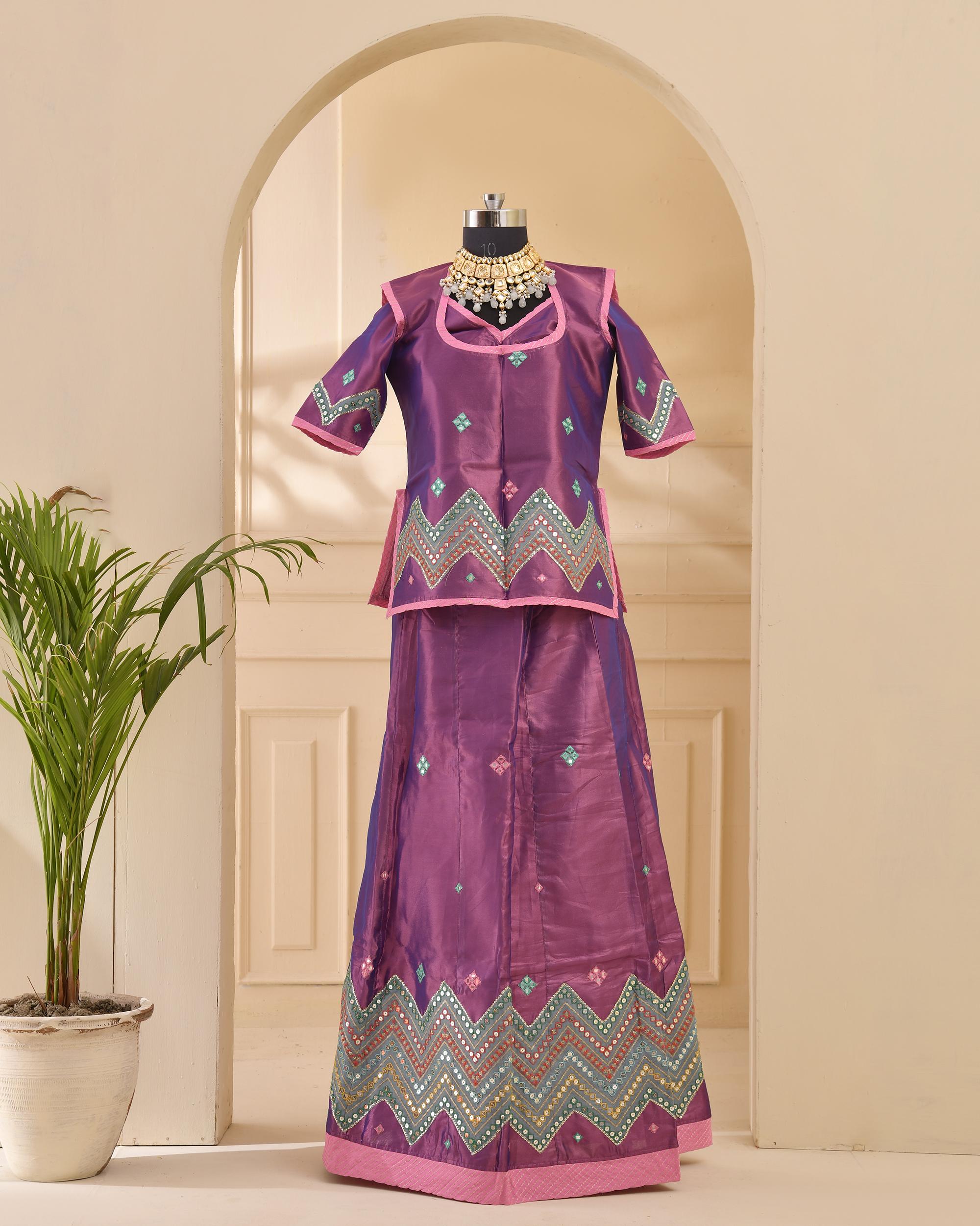 Tissue patch work poshak - Image 4