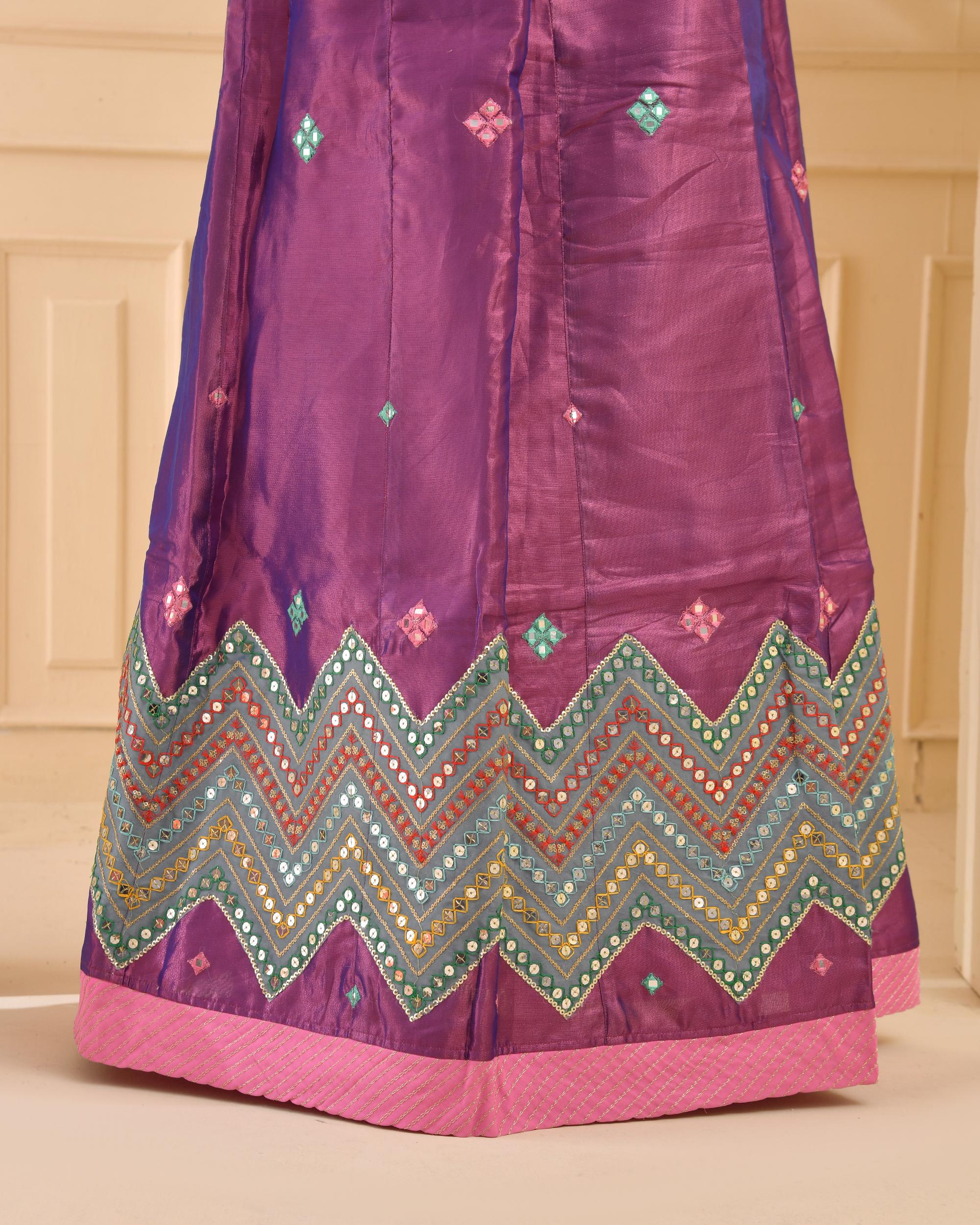 Tissue patch work poshak - Image 5