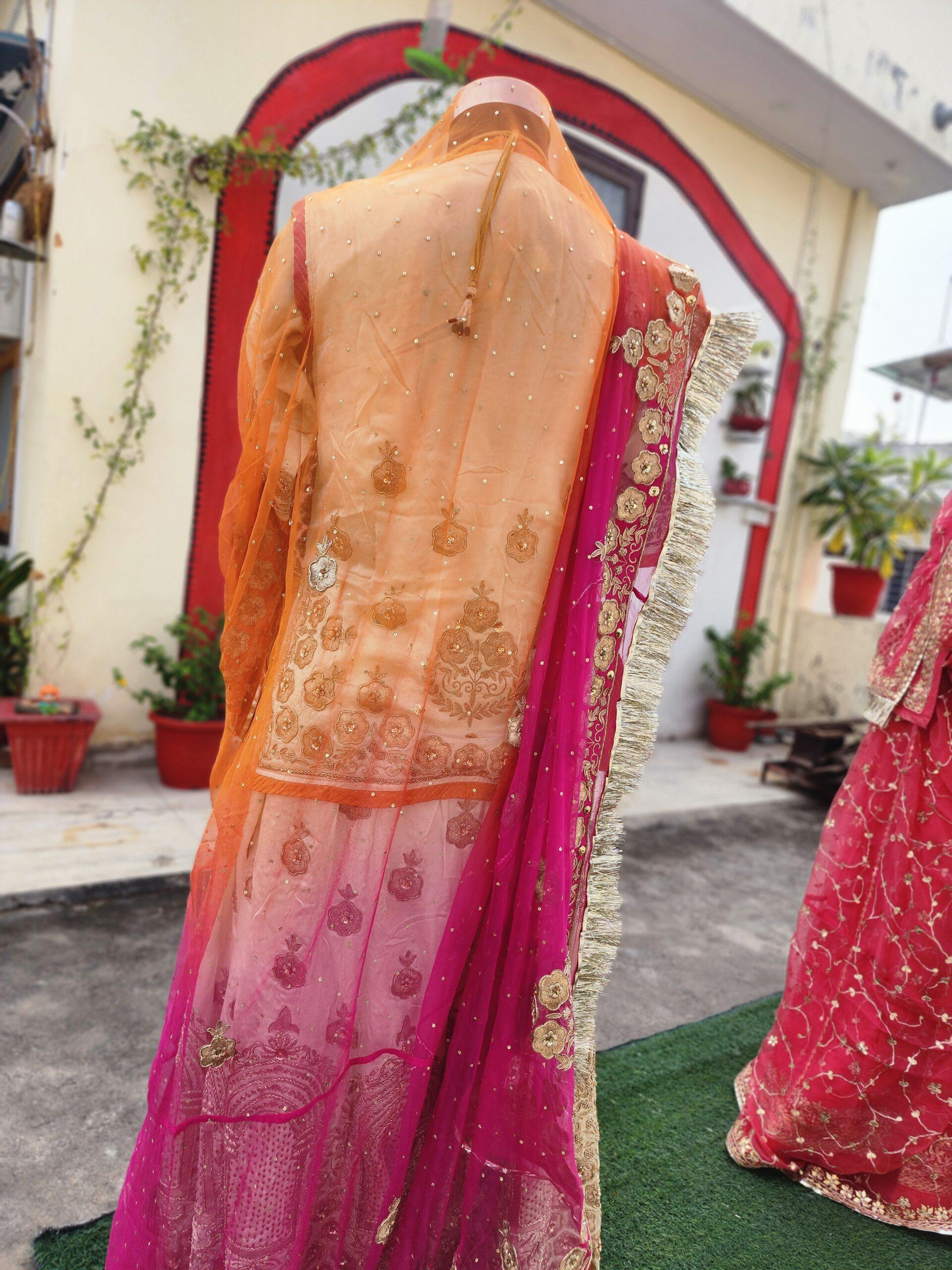 Off-white Jharoka poshak - Image 4