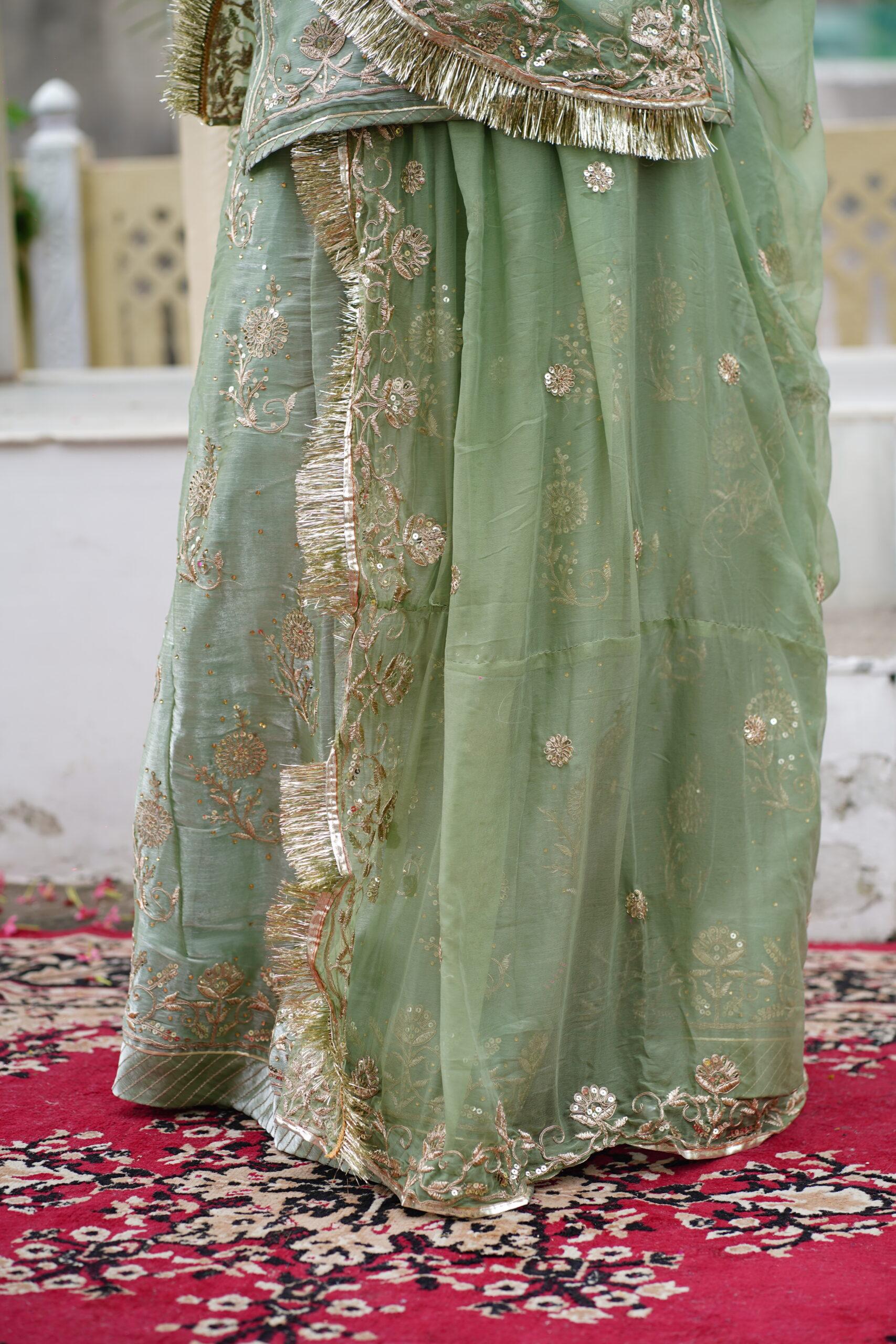 Pissta Green tissue poshak - Image 4