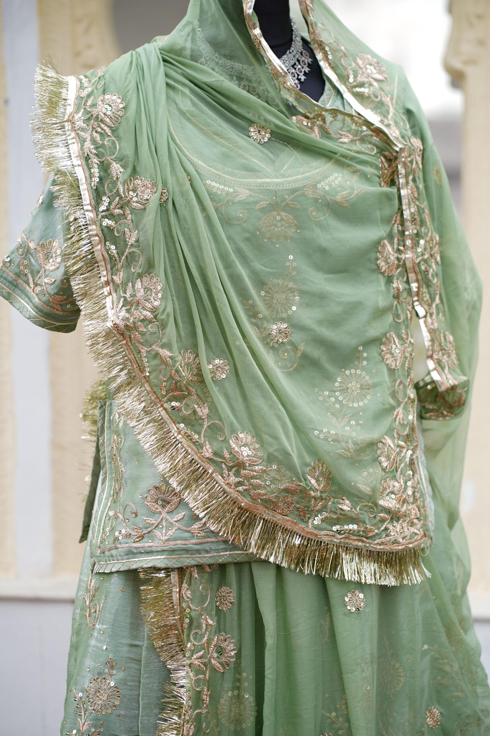 Pissta Green tissue poshak - Image 3